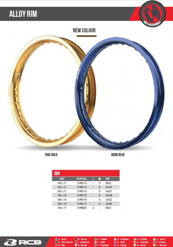 RCB アルミホイールリム【140-16】シルバー【36H】 – kn926-net