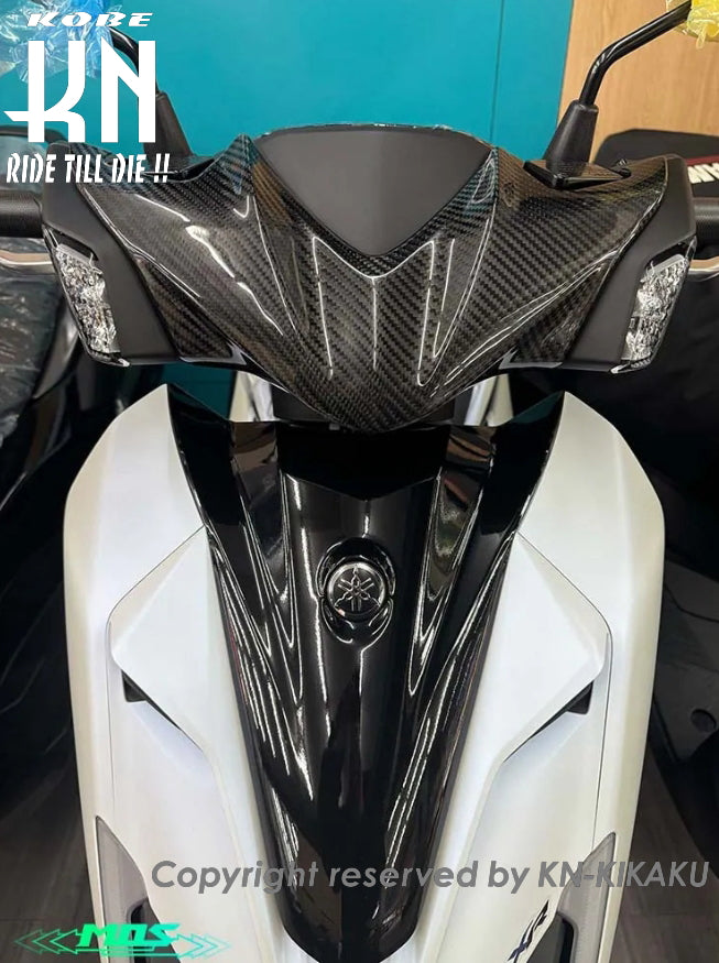 MOS カーボンフロントビッグアッパーカバー【シグナスX/XR(7型