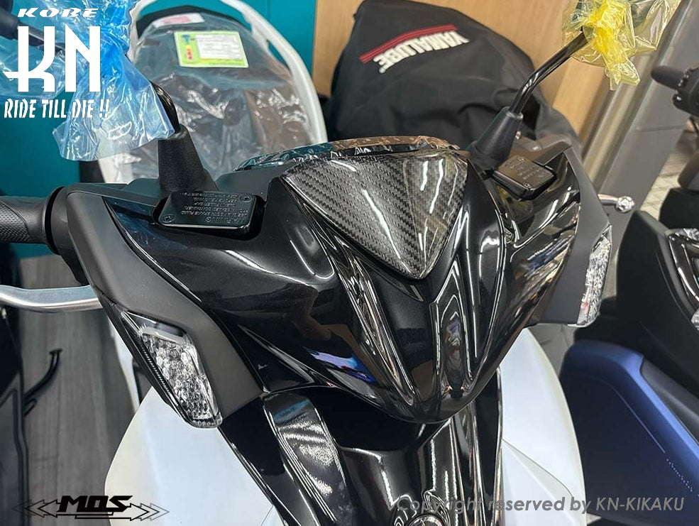 MOS カーボンフロントスモールアッパーカバー【シグナスX/XR(7型