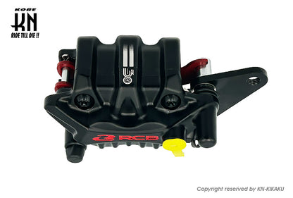 RCB 30周年記念 フロントキャリパー 2POT【NMAX125/155/AEROX155/R15-V3】2POT/S-26シリーズ【ブラック】