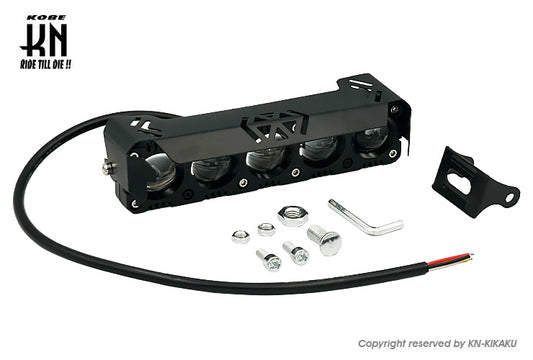 汎用LEDヘッドライト【5連】魚眼タイプ