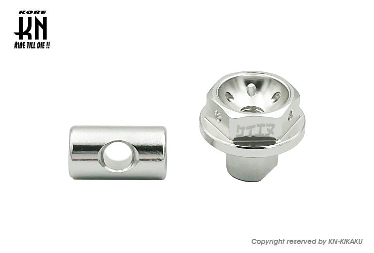 汎用ブレーキクランプセット【タイプ3】6mm【HONDA/YAMAHA系】シルバー