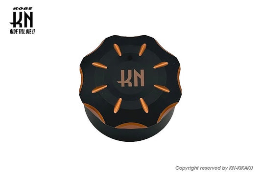 ビレットデュアルオイルタンクキャップ【ホンダスクーター系】オレンジ