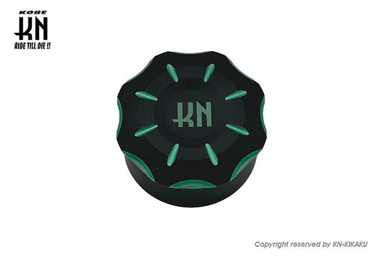 ビレットデュアルオイルタンクキャップ【ホンダスクーター系】グリーン