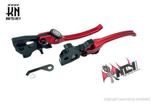 NCY アジャスタブルブレーキレバー【SMAX/マジェS/シグナス4-5型/BWSR】レッド