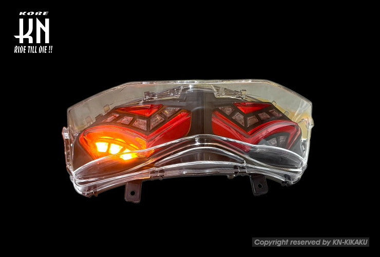 LEDテールアッセン【シグナスX4型/国内/台湾仕様】クリアーレンズ/レッド