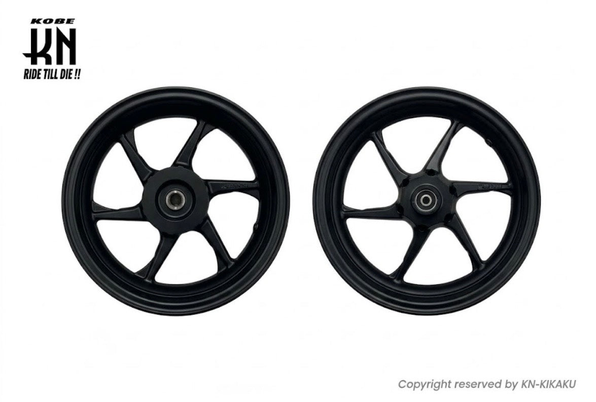 13インチ ブラック　　スポーク ホイールセット RCB 13インチ スポーツホイール【SP500】前後セット【シグナスグリ