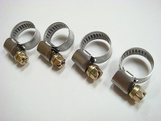 ホースクランプ【8mm～18mm】4個入り