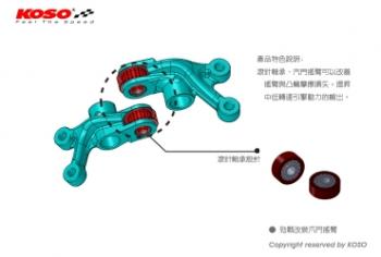 KOSO ハイカム/ローラーロッカーアームKIT 【IN240度/EX235度】 | KN企画 | スクーター・オートバイ・バイク 改造パーツ  輸入パーツの通信販売