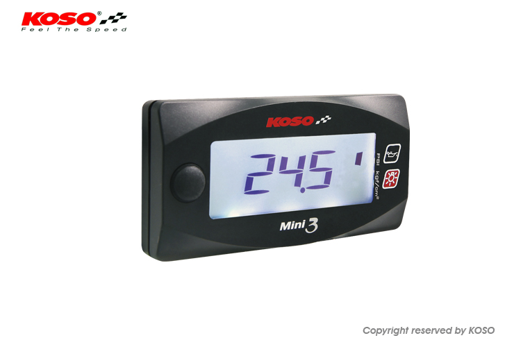 KOSO Mini3デジタル油圧計 | KN企画 | スクーター・オートバイ・バイク 