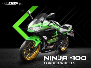 MOS 鍛造アルミホイール前後セット【NINJA400/Z400/NINJA250/Z250】KN別注グリーン | KN企画 |  スクーター・オートバイ・バイク 改造パーツ 輸入パーツの通信販売