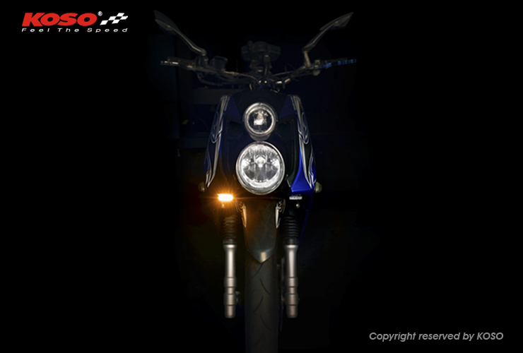 KOSO LEDフロントウインカーキット 【BWS125/オレンジ】 | KN企画 | スクーター・オートバイ・バイク 改造パーツ 輸入パーツの通信販売